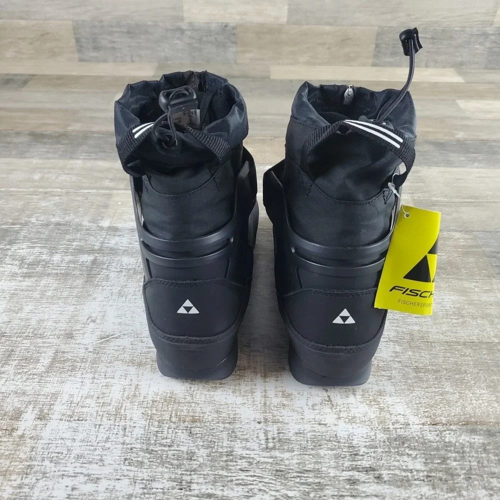 Fischer OTX Trail Mens Ski Cross Country Boots Sz 13 Athletic Black Mid Zip